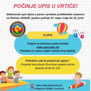 White And Blue Illustrated Preschool Enrollment Flyer (Instagram Post (4:5)) - 1