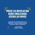 Poziv za besplatan kurs engleskog jezika (A1 nivo)