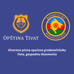 Otvoreno pismo upućeno gradonačelniku Tivta, gospodinu Komneniću
