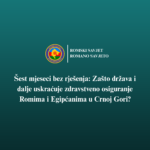 Šest mjeseci bez rješenja: Zašto država i dalje uskraćuje zdravstveno osiguranje Romima i Egipćanima u Crnoj Gori?