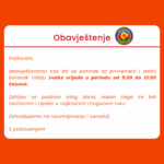 Obavještenje za potvrde